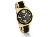 GEMAX 6205 Round Dial Assista Faux homens cerâmicos de(Gold)
